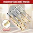 thumbnail image 4 of AMERTEER 11Pcs Screw Extractor Set Carbon Steel Hex Shank Bolt Extractor Kit Portable Easy Out Screw Remover Tool Kit with Connecting Rod for Damaged Broken Frozen Rusted Screws, 4 of 9