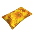 thumbnail image 3 of Daiia 3D Sunflowers Bedding Waterproof Pillow Protector Zippered Queen – Bed Bug Proof Pillow Encasement-16"x24", 3 of 9