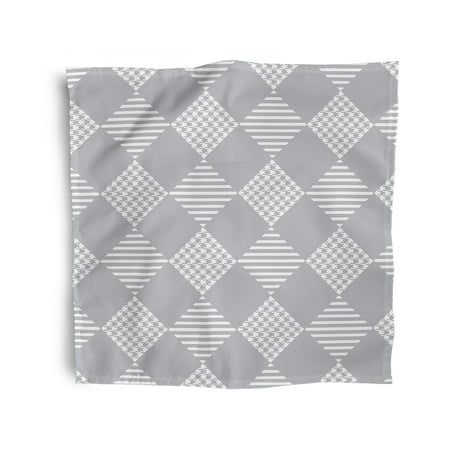 

Simply Daisy 18 x 18 Grey Check It Twice Napkins Set of 4