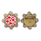 thumbnail image 1 of Broche de flores Canadá bandera sabor hojas de arce canadiense Unbranded M, 1 of 3