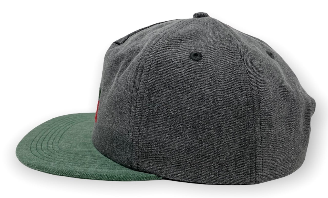 Matix Men's X Mountain Dew Throwback Vintage Wash Snapback Hat Cap - Heather Black/Green