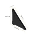 thumbnail image 2 of Uxcell 20Pack Corner Protectors 3x50mm Plastic Triangle Corner Guards Cushion, Black, 2 of 6