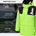 thumbnail image 4 of RXIRUCGD USB Intelligent Constant Temperature Heated Windproof Plus Size Coat For Men And Women Winter 4 Heated Jacket Coat( Green, Size:M ), 4 of 8