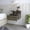 Dark Brown, variant on Dark Walnut Finish Floating Nightstand - Organized Storage in Home Decor