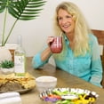thumbnail image 3 of Grandma Gift Insulated Wine Tumbler - 12oz with Steel Straw, BPA Free Lid, Straw Cleaning Brush - Stainless Steel Wine Tumbler - Grandma's Sippy Cup, 3 of 7