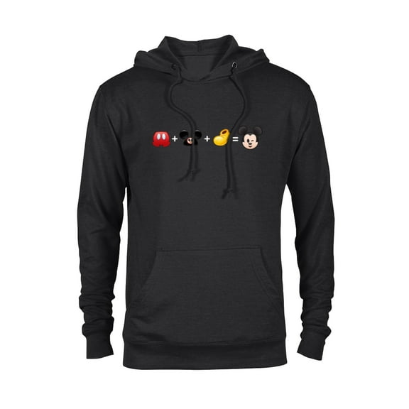 Disney Mickey Mouse Emoji Code Formula - Pullover Hoodie for Adults - Customized-Black