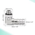 thumbnail image 3 of Uxcell Copper Hose Barb Fitting Elbow 12mm Barbed M12x1.5 Male Thread with Washer, 3 of 5