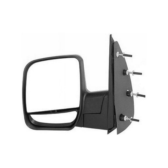 Left Driver Side Manual Mirror - with Dual Glass - Compatible with 2003 - 2014 Ford E-250 2004 2005 2006 2007 2008 2009 2010 2011 2012 2013