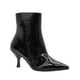 thumbnail image 1 of Botín Con Tacón Salamandra Para Mujer Moda Color Negro negro 24.5, 1 of 7