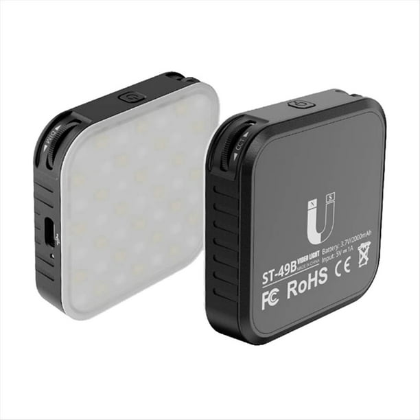 Luz LED de Bolsillo para Video, Luz de Relleno para Fotografía, 2500K-9000K, Luz Magnética para Video, para Computadora, Teléfono Móvil, Cámara DSLR.