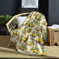 thumbnail image 5 of School Bus Soft Flannel Throw Blanket, Soft & Warm Fleece Blanket for Baby Children, Cozy Plush for Indoor and Outdoor Use, 40" x 50" Yellow, 5 of 6