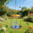 thumbnail image 5 of Solar Powered Hanging Bird Bath and Feeder, Outdoor Garden Fountain with Automatic Water Circulation for Patio Decoration, 5 of 5