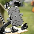 thumbnail image 5 of Shockproof Bike Phone Mount - 360° Rotatable Handlebar Holders, Mechanical Lock, Non-Sliping, 4.7-7.2 Inch Phone Bracket for Cycling, Motorcycle, Scooter Navigation for Commuters, 5 of 6