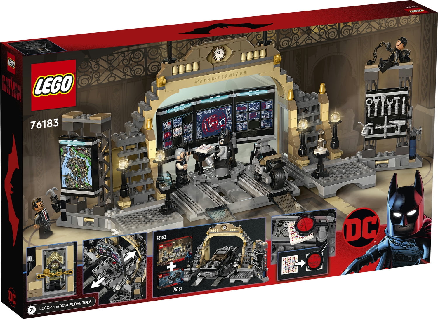 LEGO DC Batman Batcave: The Riddler Face-Off 76183 Building Kit; Cool  Gotham City Batcave Toy for Kids Aged 8+ (581 Pieces)