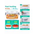 thumbnail image 2 of 60W Adult Electric Lunch Box, 1.5L 3-In-1 Portable Lunch Box Heater For Work, Suitable For Heating Lunch Box Food In Car/Truck/Office, Fast Heating, Leakproof, Portable,School Supplies, 2 of 5