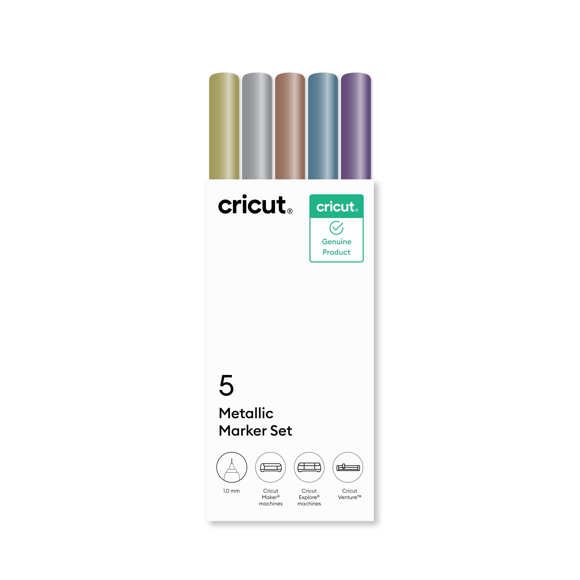 Cricut® Metallic Pen Set, 1.0 mm (5), 1.0 mm,Sampler