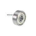 thumbnail image 3 of Uxcell Deep Groove Ball Bearings Inch Double Shield Chrome Steel 1/4"x3/4"x9/32", 3 of 4