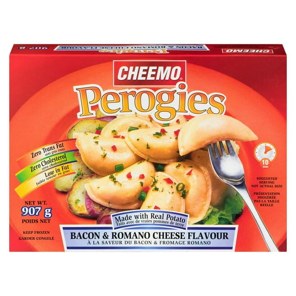 Cheemo Perogies pommes de terre, bacon et fromage romano 907 g
