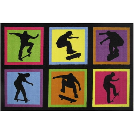 Fun Rugs Skateboarding Fun Kids Rugs