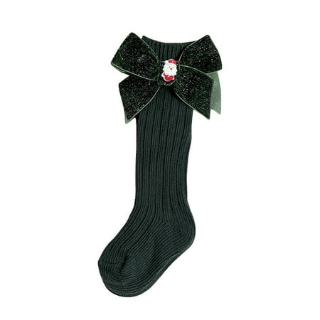 

Bmnmsl Kid Christmas Stockings Knitting Leg Warmers Cartoon Socks