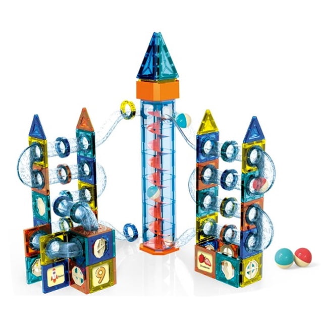 Bloques Magnéticos Tunel Apilables 143 Pzs 3d Niños