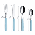 Colorable Silverware Stainless Steel Colorful Tableware Kitchen Flatware Set Utensils ...