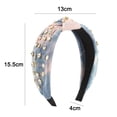 thumbnail image 2 of Cómodas diademas con nudo superior para mujeres, lindas diademas, accesorios para la cabeza para mujeres y niñas, 2 of 5