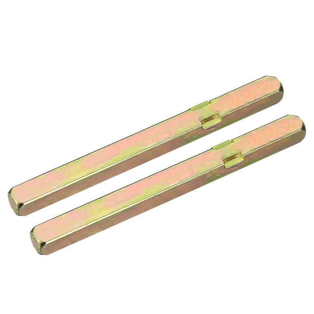 2 Piezas Husillo para Pomos de Puerta Barra de Repuesto para Manija de Puerta Husillo de Puerta Largo de 100 mm para Puertas de 25 mm de Grosor Dorado