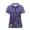 Purple Bat Skull Pouch, variant on CHAQLIN Pumpkin and Maple Leaf Pattern Daily Going Out Polo Shirts, Polyester Golf Polo Tops Stretch Stylish Athletic Tops for Sport Tennis Sports Training