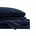 thumbnail image 3 of Swift Home Smart Sheets, Ultra Soft Brushed Microfiber 4-Piece Sheet Set, Fitted Bed Sheet with Side Storage Pockets – Navy, Queen, 3 of 4