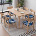 thumbnail image 6 of Pioneer Flower Seat Covers for Dining Room Chairs Set Of 6,Stretch Printed Washable Chair Seat Cover with Elastic Ties and Button,Removable Waterproof Couch Cushion Covers, 6 of 6
