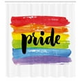 thumbnail image 3 of Ambesonne Pride Shower Curtain, Watercolor Art LGBT, 69"Wx70"L, Multicolor, 3 of 3