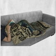 thumbnail image 6 of Cars Soft Flannel Fleece Blanket, Traditional Old Vehicle Race Theme Nostalgic American Car Flags Rusty Look, Cozy Plush for Indoor and Outdoor Use, 50" x 60", Sand Brown Black Blue, by Ambesonne, 6 of 6