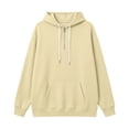 thumbnail image 2 of AKOEE 1/4 Zip Hoodie Pullover for Women Drawstring Hooded Baggy Sweatshirts with Pocket Fall Winter Tops (L, Khaki), 2 of 7