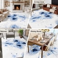 thumbnail image 5 of 6'x9' Area Rugs, Blue Dandelion Indoor Outdoor Area Rug for Living Room Bedroom, Rustic Simple Botanical Spring Flowers Washable Bathroom Rugs Kitchen Floor Carpet Mats Home Decor Aesthetic, 5 of 8