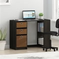 thumbnail image 2 of Pemberly Row Modern Engineered Wood Computer/Study Desk in Espresso, 2 of 6