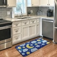 thumbnail image 2 of Area Rugs Carpet for Bedroom Floor Kitchen Rugs Night Sky Stars Clouds Moons Door Mat Bedside Runner Rug Living Room Washable Non Slip 39×20in, 2 of 7