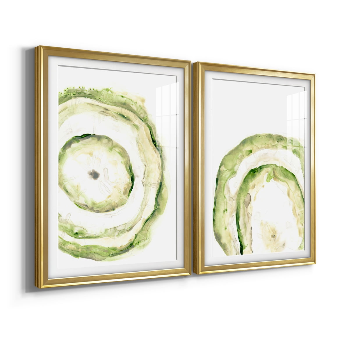 Wexford Home Lichen Halo III Premium Framed Print, 30.5" x 42.5" - Ready to Hang, Gold (Set of 2)