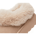 thumbnail image 2 of Women's Slippers with Memory Foam, Faux Fur Lined Indoor Outdoor House Shoes with Rubber Sole for Ladies, 2 of 9