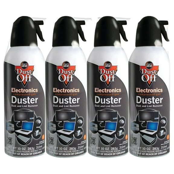 Dust-Off Disposable Electronics Duster, 10 oz, 4 Pack