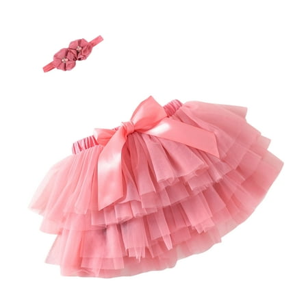 

ZHAGHMIN Baby Girl Tank Top And Pants Toddler Baby Girls Soft Fluffy Tutu Skirt Solid Bowknot Party Carnival Mesh Tulle Tutu Skirt With Hairband 3 Month Baby Girl Clothes Girl Outfits Size 14 Teen G