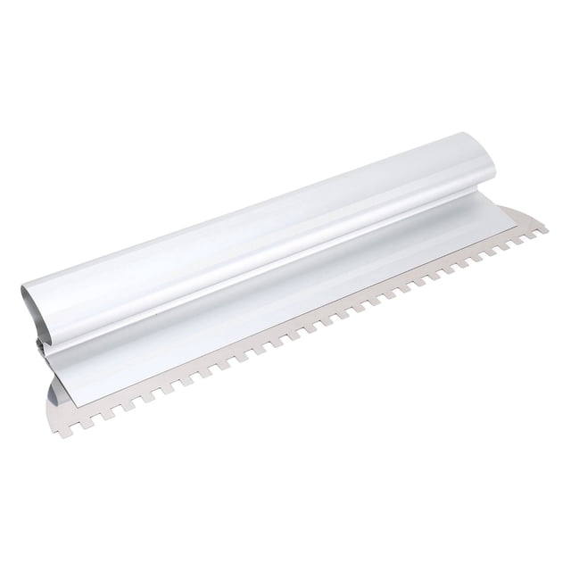 Square Notch Trowel, 2/5" X 2/5" Tile Trowel Aluminum Alloy Stainless Steel Tile Adhesive Spreader for Masonry Tile Work, Tiles Flooring & Tiling Masonry Hand Trowel