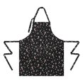 thumbnail image 2 of Black Christmas Candy Cane and Snowflake Apron-Garden Aprons for Women with Pockets-Cotton Linen Waterproof Kitchen Cooking Gardening Aprons Adjustable for Kitchen,Cooking,BBQ and Salon 32"x27", 2 of 7