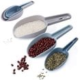 thumbnail image 2 of Juego de 3 cucharas de cocina de plástico para harina, polvos, alimentos secos, caramelos, maíz, cereales y mascotas., 2 of 5