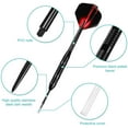thumbnail image 3 of 12 Pcs 24g Professional Metal Steel Tip Darts Set Dartboard Accessories, 3 of 8