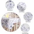thumbnail image 6 of Elegant Purple Flowers Tablecloth Square Table Cloth 60x60 , Waterproof Tablecloth Outdoor Table Cloth, Spring Floral Botanical Summer Washable Table Cover for Kitchen Dining Party, 6 of 8