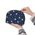 thumbnail image 6 of Portable Bags Clutch Pouch Zipper Smooth Built-In Compartment For Travel Vacation Business Camping Independence Day Theme Star (12), 6 of 7
