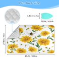 thumbnail image 2 of Ironing Mat Portable Ironing Blanket for Table Top Travel Ironing Pad for Washer Dryer 27.6" x 47.2" Daisies and Bees Pattern, 2 of 6