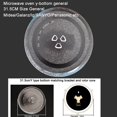 thumbnail image 3 of 12.5" Microwave Turntable Glass Plate Replacement For Panasonic 12570000008334 & Frigidaire 5304509437 - Y-Bottom General, Heat-Resistant & Universal Fit (12.5 Inch), 3 of 5