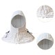 thumbnail image 1 of Gorro protector de cuello con diseño retro, gorro acolchado grueso para cosplay. Blanco, 1 of 9